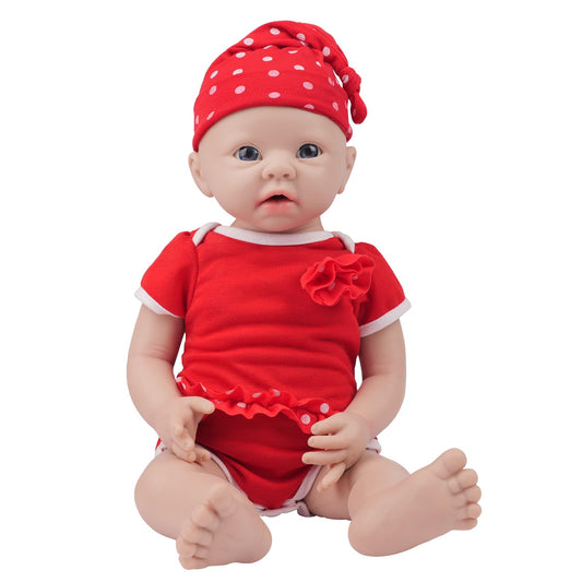 19 inch Full Body Silicone Reborn Baby Doll Girl Newborn Realistic Babies infant Handmade for Kids Children Christmas Birthday Gift